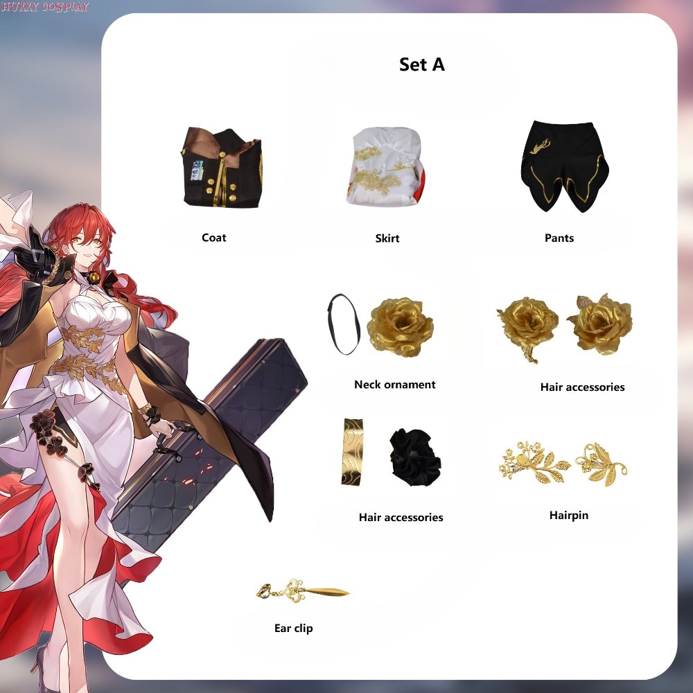 Game Cosplay,Honkai: Star Rail,Honkai Star Rail Himeko Cosplay Costume